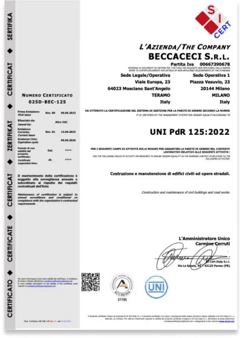 Certificazione UNI/PdR 125:2022 — logo
