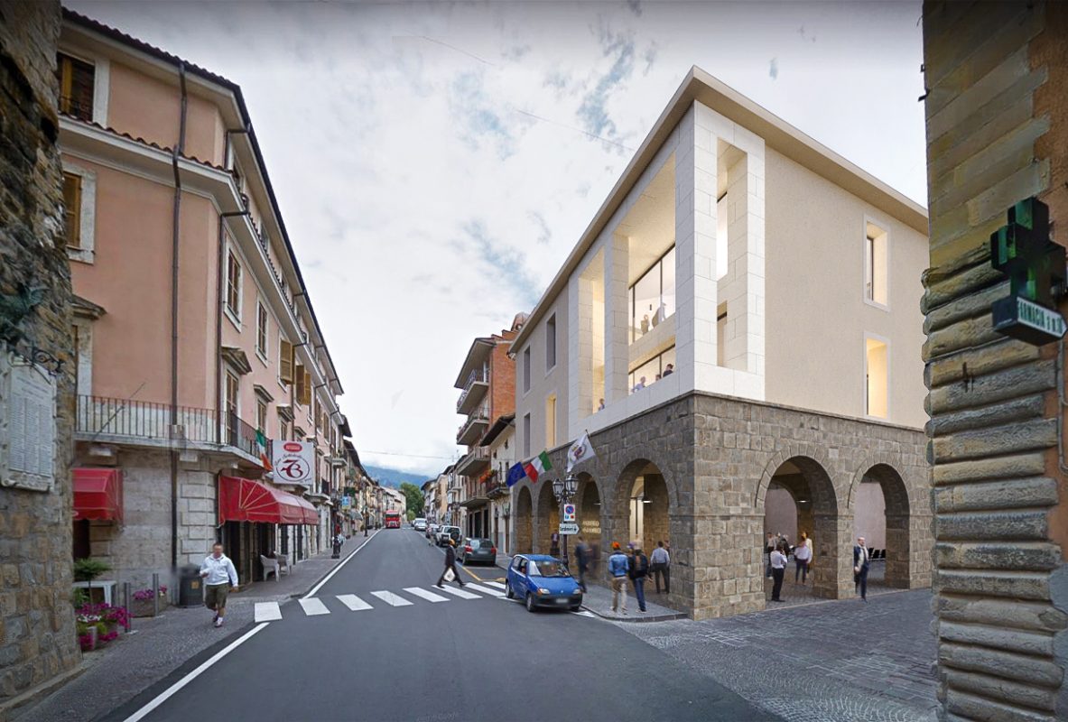 Amatrice rinasce: è iniziata la ricostruzione del Municipio.