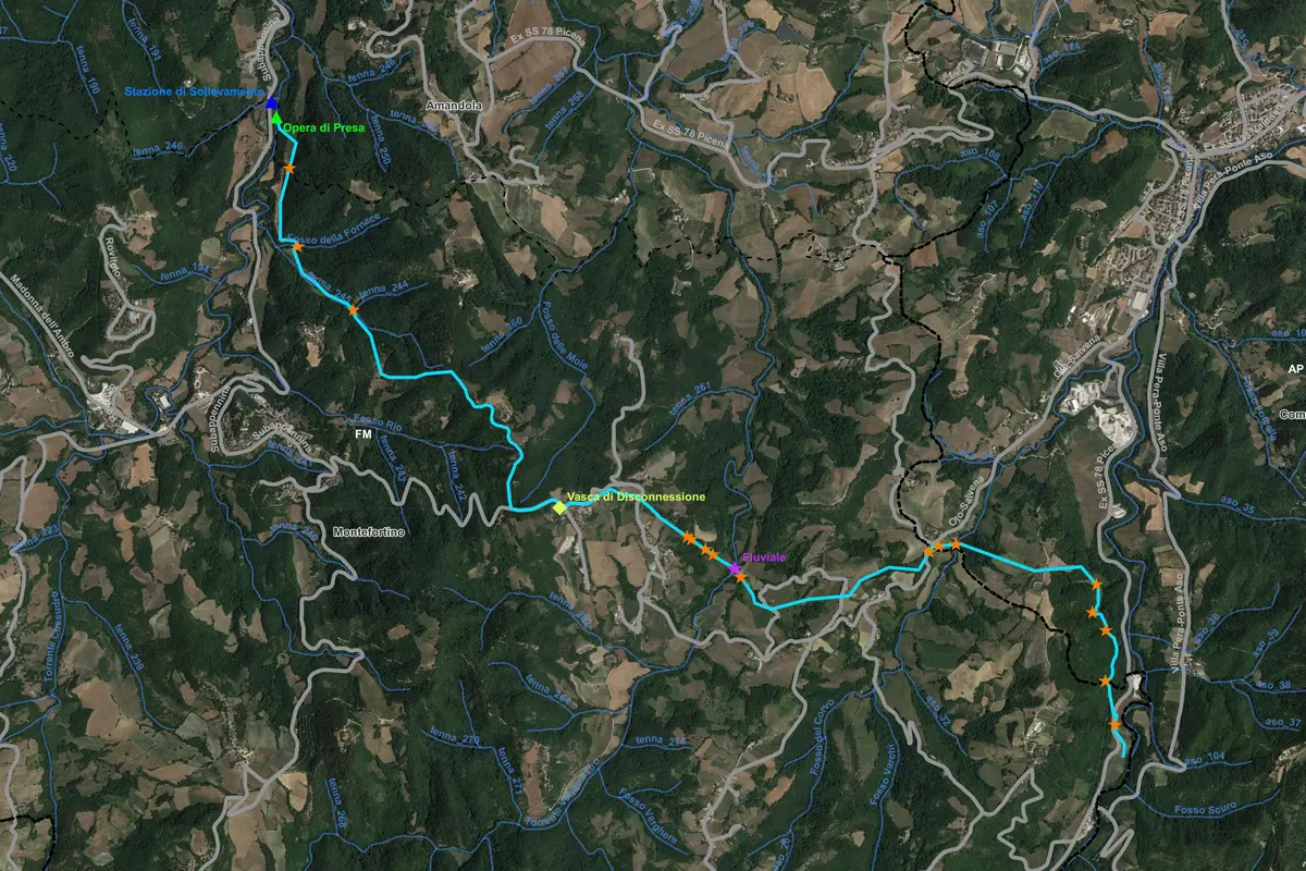 Opera di presa e stazione di sollevamento - Acquedotto Sibillini  — dettaglio 2