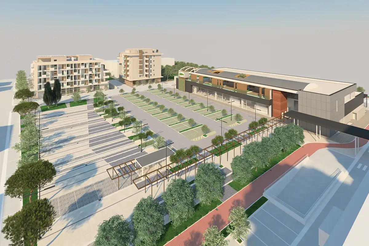 Riqualificazione urbana dell'area Ex Sadam a Giulianova — vista d'insieme