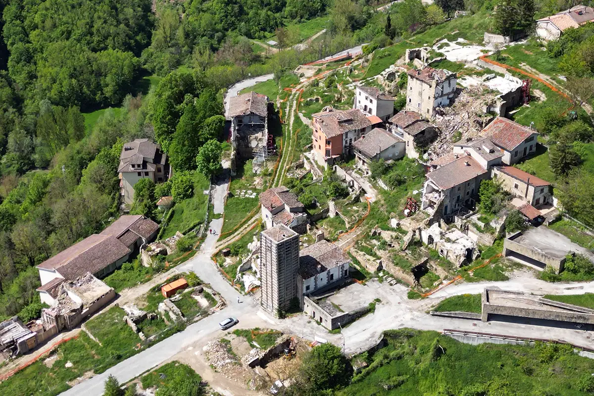 Messa in sicurezza  - Accumoli (RI) — vista d'insieme